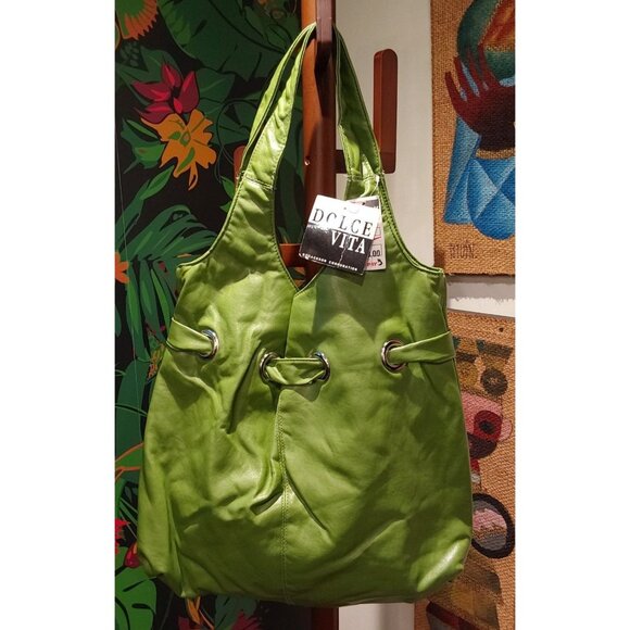 NEW Women's Spring Green Hobo Bag. Faux Leather. - Picture 1 of 9